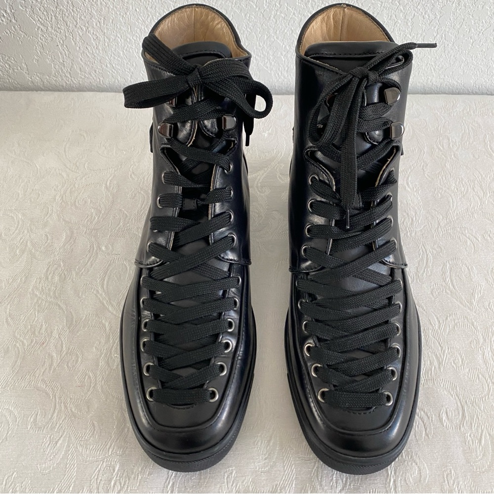 Christian Louboutin black leather Alfie Sneakers - Picture 4 of 11